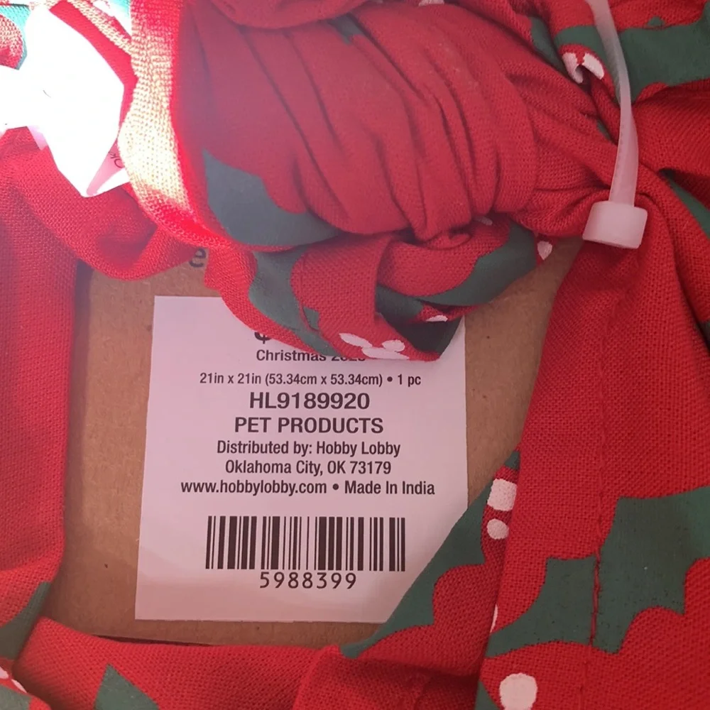Dog’s Christmas “Cookie Tester” Pet Bandana